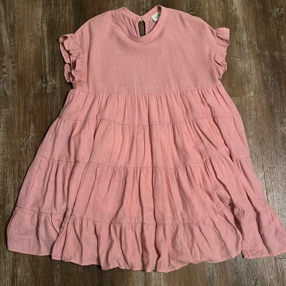 Pink babydoll dress size medium